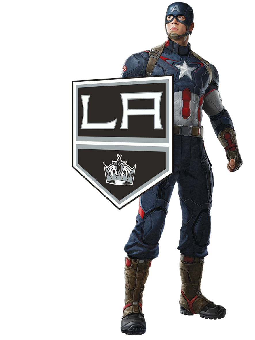 Los Angeles Kings Captain America Logo vinyl decal